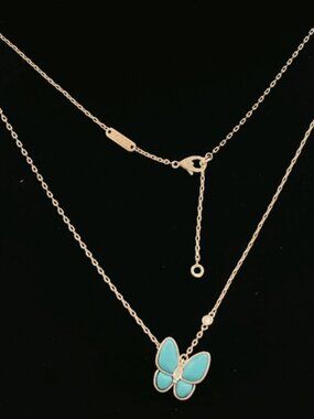 🦋Van Cleef & Arpels Turquoise Butterfly Necklace✨